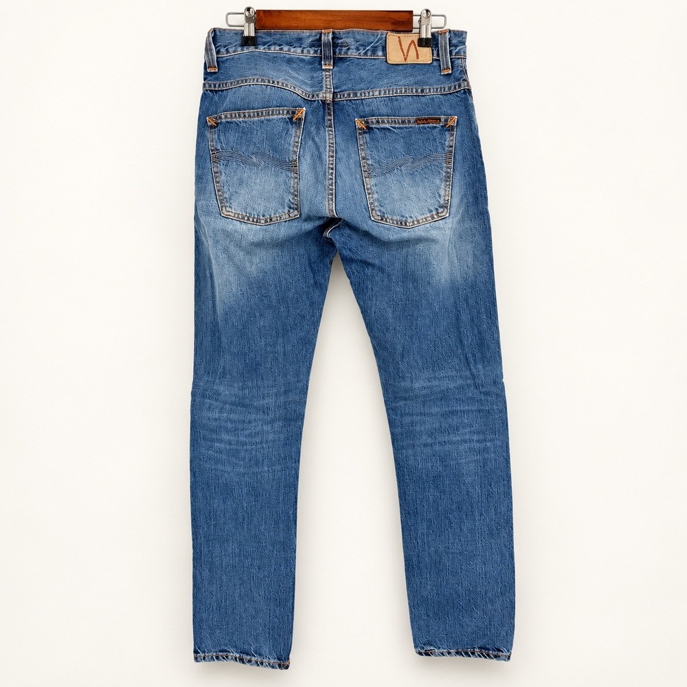 Nudie Jeans Co Men 30x32 Fearless Freddie Loose Anti Fit Organic Cotton Italy